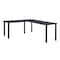 Kee Desking Kee L-Desk Shells, 66 D X 29 H, 66 W X Wood, Metal, Black, Grey ML662442GYBPBK - alternate 1